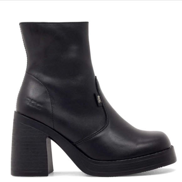 ROC Invito Black Leather Boots (size EU 38/US 7) - Picture 1 of 7